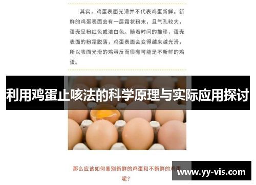 利用鸡蛋止咳法的科学原理与实际应用探讨